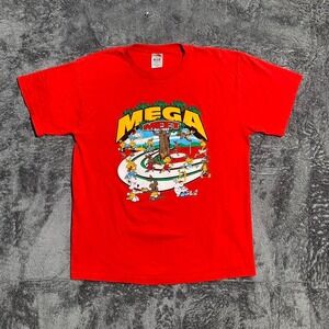 Vintage 1993 Simpsons Mega Bash red tee